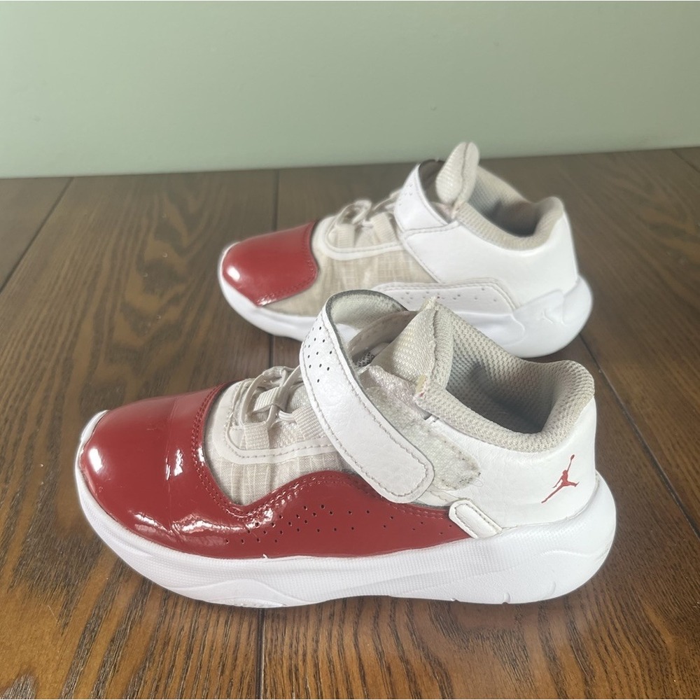 Nike Kids Air Jordan 11 CMFT Low White Red Toddler Boys Sneaker Shoes Size 10c